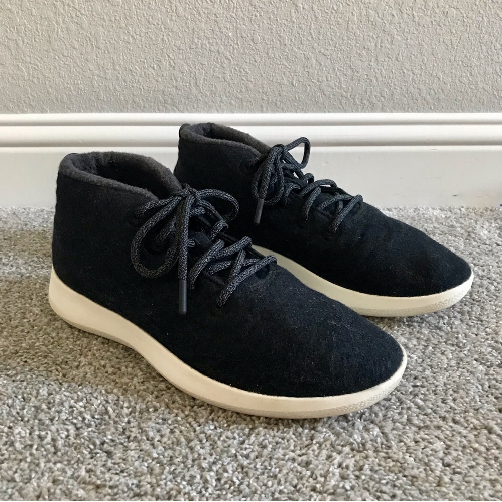 Allbirds Men's Wool Runner Up Mizzles Size 11 Black Sneakers High Top